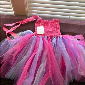 Pink and Purple Kids Tutu Dress